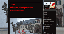 Desktop Screenshot of holzbau-kopka.com