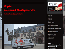 Tablet Screenshot of holzbau-kopka.com